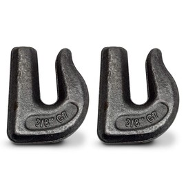 TEMCo TH0412 3/8” G70 Weld On Grab Hook – Loader Bucket, Trailer, Rigging, Utility Hook 2 Pack