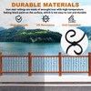 Zwinz 10 Pack Wrought Iron Balusters, 1/2" x 44" Balusters