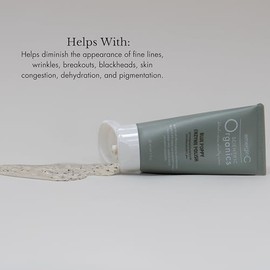 EmerginC Scientific Organics - Esmalte iluminador con enzima de amapola azul, exfoliante facial con enzimas, elimina suavemente las células muertas de