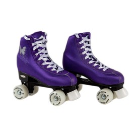 Epic Skates Butterfly Light-up Quad Roller Skates, Purple, Youth 04