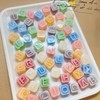 AIBOYA 48 Cavity Alphabet Letter Silicone Candy Molds Number Math