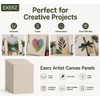 Exerz 24x30cm Linen Canvas Panels 6pcs - 3mm 320gsm 100%