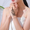 18 Sheets Self-Adhesive Henna Tattoo Kit for Women & Girls