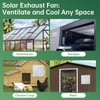 Solar Exhaust Fan, 25W Waterproof Solar Panel 8 Inch Ventilation