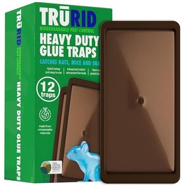 Mouse Traps and Rat Trap – 12 Pack Glue Mouse Traps Indoor for Home, Pre-Baited Strong Adhesive Boards, Safe Pest Control, Trampas para Ratones for Indoor Use