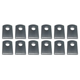 Metal Magery Weld On Steel Flat Tab Brackets 1" X 1-1/2" X 1/8" Weld Tab Pack of 12