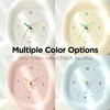 mooas Cute Mini Analog Marshmallow Clock 6.9 Inch Aesthetic Small