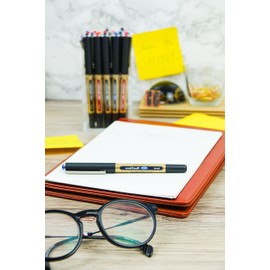 On Point ‘Stay Gold’ Eye Broad Rollerball Handwriting Pens 3 Pack in Blue Ink