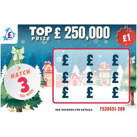 12 x Fake Joke Christmas Scratch Cards - Winning Lottery Ticket Practical Prank- Every card appears to win £100,000 or £250,000