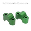 Pair Motorcycle Handlebar Clamp Riser 30mm Height CNC Aluminum Alloy