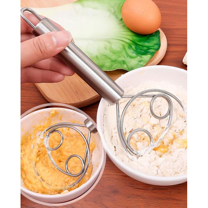 BNREOZA Pack of 2 Flour Tenderizer, Dough Mixer, Pasta Beater,