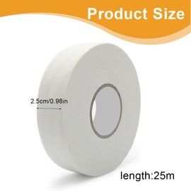 IKOPFLN Hockey Tape 25 mm for Ice Hockey 25 m Each with 1 x U-shaped Scissors, red