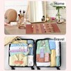 sourcing map Travel Jewelry Roll Bag, Foldable Travel Jewelry Organizer
