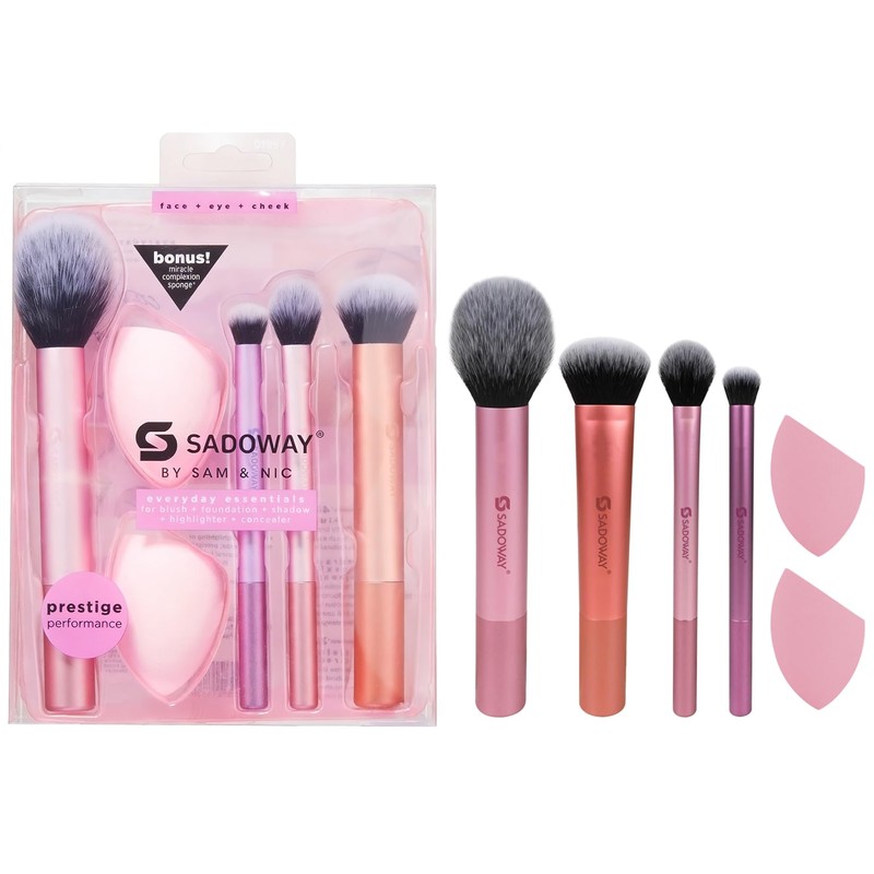 SADOWAY Set de brochas de maquillaje set de 6 piezas