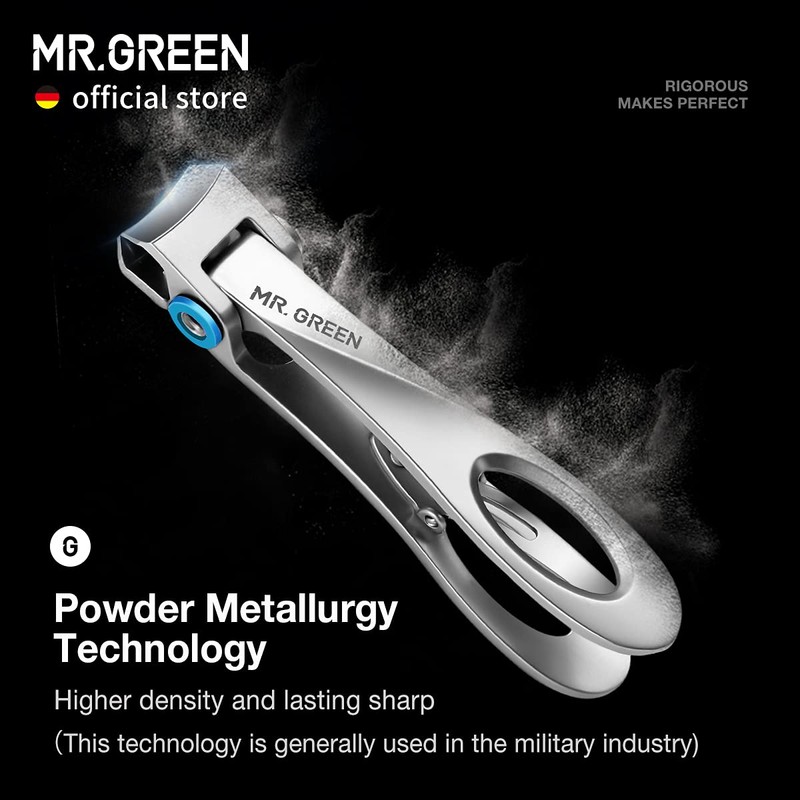 MR.GREEN Nail Scissors with Wide Jaw Sharp Nail Scissors Stainless