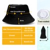 Sibba Fischerhut Baumwolle Bucket Hat Sonnenhut Faltbar Anglerhut Freizeit Sommerhut