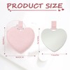 Compact Stainless Steel Mirror, Heart Shaped Shatterproof Pocket Mirror with