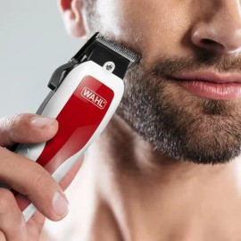 Máquina Wahl Complete Haircutting Kit 17 Piezas Cortadora De Pelo Color Rojoblanco, Modelo 79420-200, Incluye Estuche Rígido                          