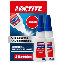 Loctite Super Glue - Líquido profesional, transparente, botella de 20,7 ml, paquete de 2 superpegamento para plástico, madera, metal, manualidades y reparación, pegamento instantáneo de cianoacrilato