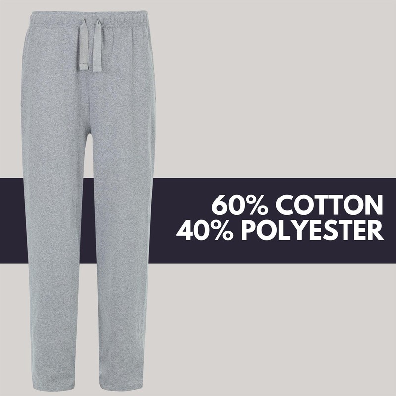 Style It Up Mens 3 Pack Pyjamas Plain Lounge Pants