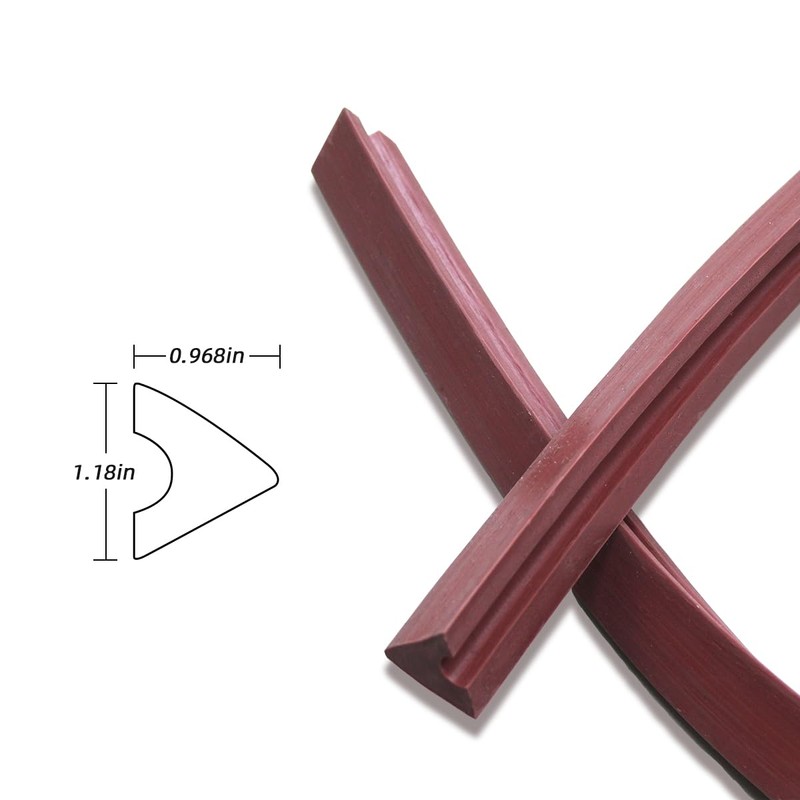 PolyMath Billiard K66 Rubber Buffer Pool Table Rail Cushions (Set