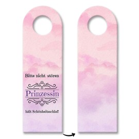 "Bitte nicht stören Prinzessin hält Schönheitsschlaf Door Hanger in Pink Sleep" Princess Door Sign Crown Beauty Chick