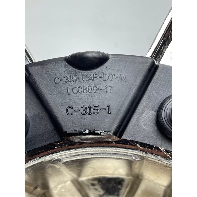 RBP Chrome/Gloss Black Wheel Center Cap C-315-1