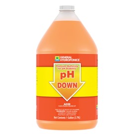 General Hydroponics General Hydroponics pH Down Liquid Premium Buffering For Stability, 1-Gallon