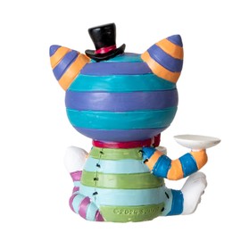 Pacific Giftware Cheshire Cat Furrybones Collectible Figurine Signature Skeleton Figurine in Colorful Cat Costume Perfect for Home Decor and Unique Gifts 3" Tall