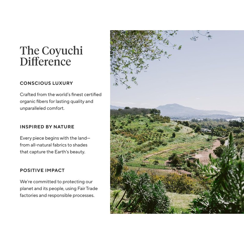 Coyuchi Classic Sateen Sheet Set Twin, Cerulean, 100% GOTS Certified