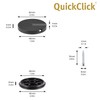 'Wagner QuickClick® Chair Glides – Set of 4 Screw-On/Black ",
