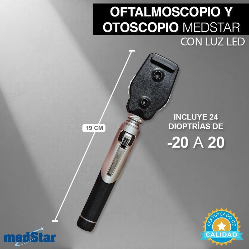 MEDSTAR | Estuche de Oftalmoscopio y Otoscopio con Iluminación de