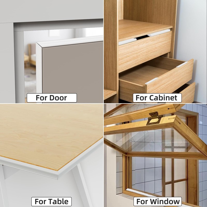 ESUFEIR 118" Wedge Window Weather Stripping Door Gap Filler,Adhesive Window