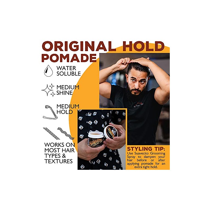 Suavecito - Pomada Original Hold, 4 onzas
