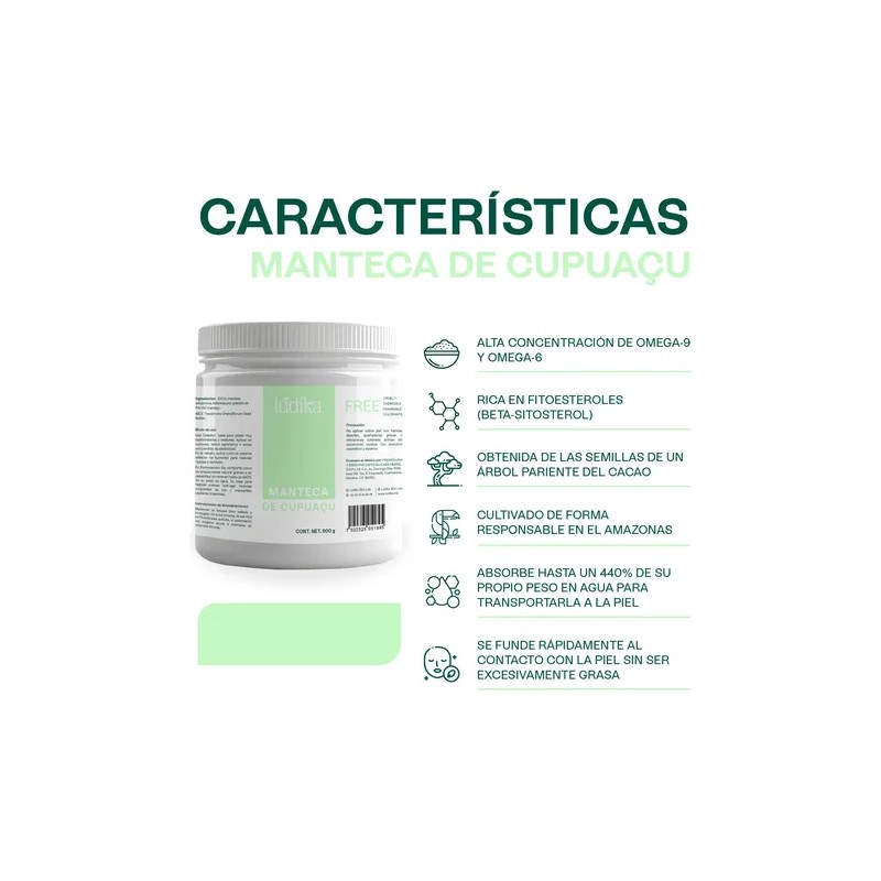 Manteca Amazonica De Cupuacu Copoasú Natural 500g