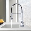 DJS Kitchen Faucets with Pull Down Sprayer Chrome High Arc