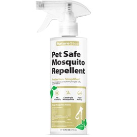 Pet Safe Mosquito Repellent, DEET-Free Travel Size Mosquito Spray for Dogs & Outdoor Use, 16 oz (475mL)