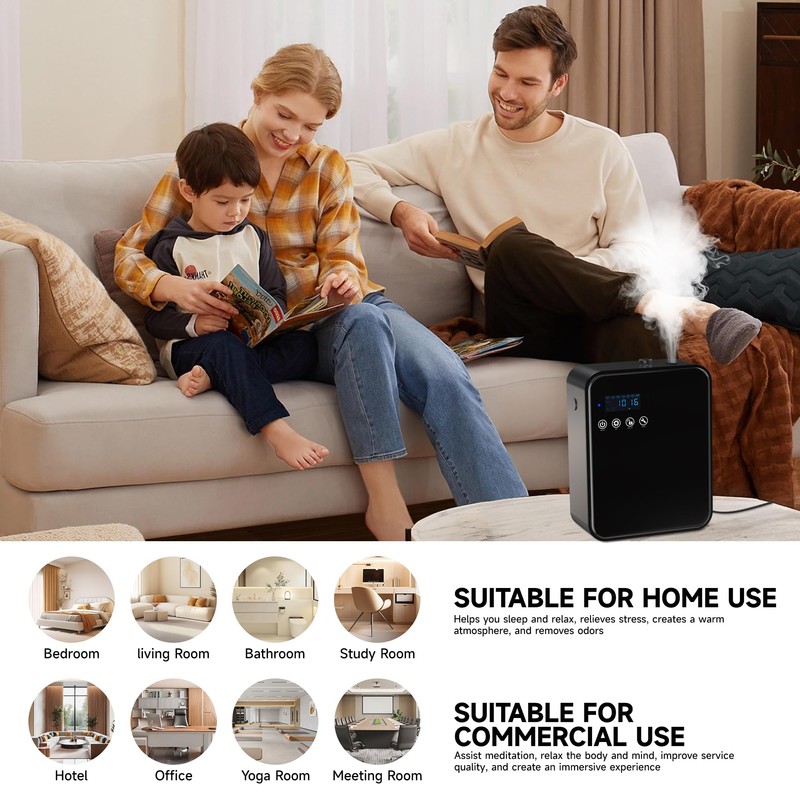 Waterless Essential Oil Diffuser for Home, Hotel Collection Diffuser, 2500