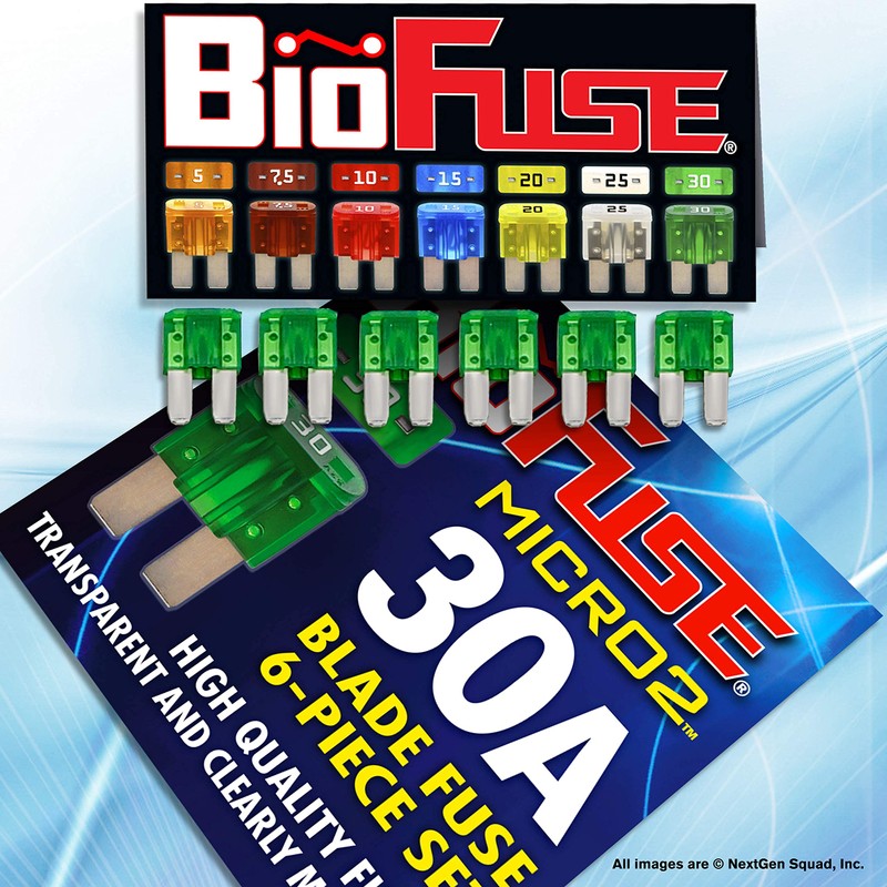 BioFuse Micro2 APT ATR 6-Piece 30A Automotive Car Fuses (Set