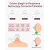 Momcozy Pezoneras Lactancia, Pezoneras Lactancia de Contacto Floral para mamás