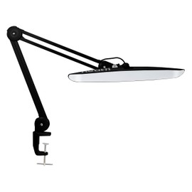 Neatfi XL 2,200 Lumens LED Desk Lamp with Clamp, 24W Bright Architect Task Lamp, 20 Inches Dimmable Computer Light, Adjustable Desk Light for Home, Office, Crafts, Nails & Hobbies (Non-CCT, Black)