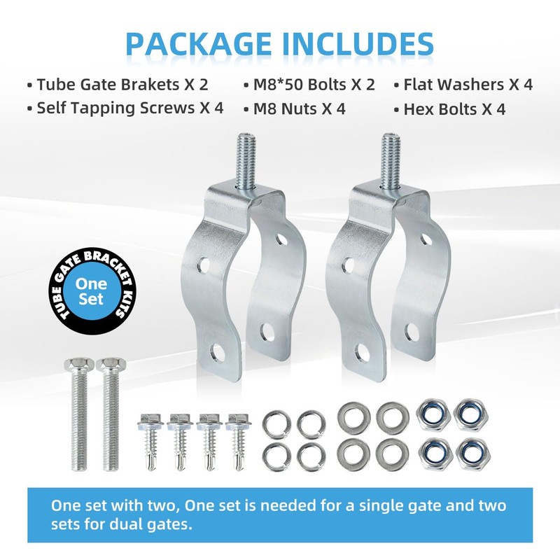 Universal Tube Gate Bracket Kit for Automatic Swing Gate Opener