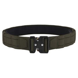 KRYDEX GEAR Tactical Belt 2 Inch with Quick Release Heavy Duty Molle Belt Work Belt High Performance Belt for Men (Ranger Green, S)