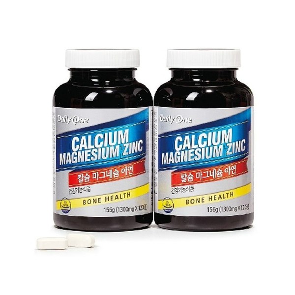 Daily One Calcium Magnesium Zinc 3 bottles (6 months supply), single option / 데일리원 칼슘마그네슘아연 3병(6개월분), 단일옵션