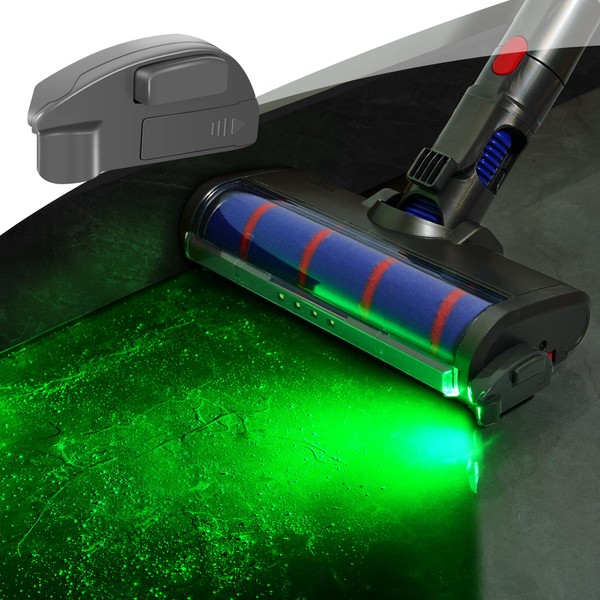 QPDZ Vacuum Cleaner Dust Detection Light, Green Light Attachment Suitable