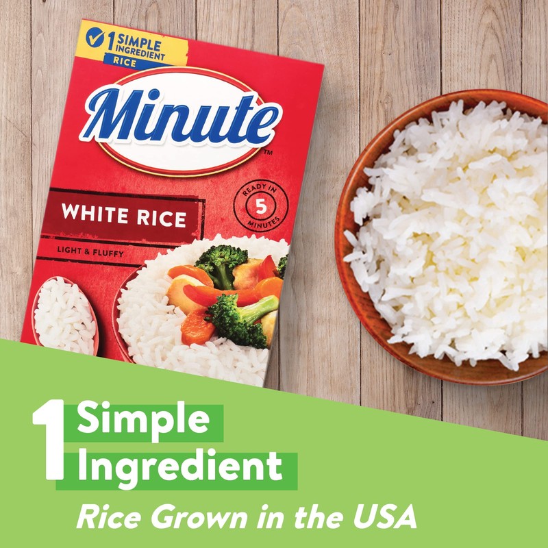 Minute Rice, Long Grain White Rice, 28oz Box (Pack of