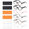 BLOEXCLU 6 Pack Reading Glasses for Women Men Blue Light