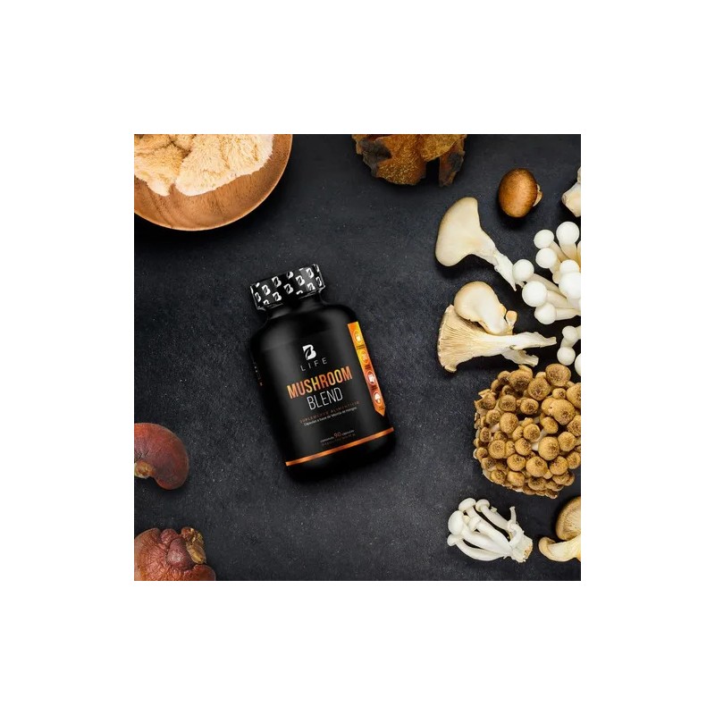 Complejo De Hongos De 90 Cápsulas. Mushroom Complex, B Life