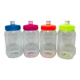 vasos cilindro Vaso Cilindro,tarro,dulcero, 500ml Tapa Chupón 40 Pzs Lisas