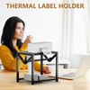 Label Holder for Rolls and Fanfold Labels, Wooden & Metal